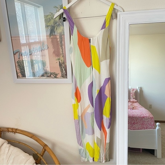 Alice + Olivia Multicolor Abstract Midi Dress - Picture 8 of 8